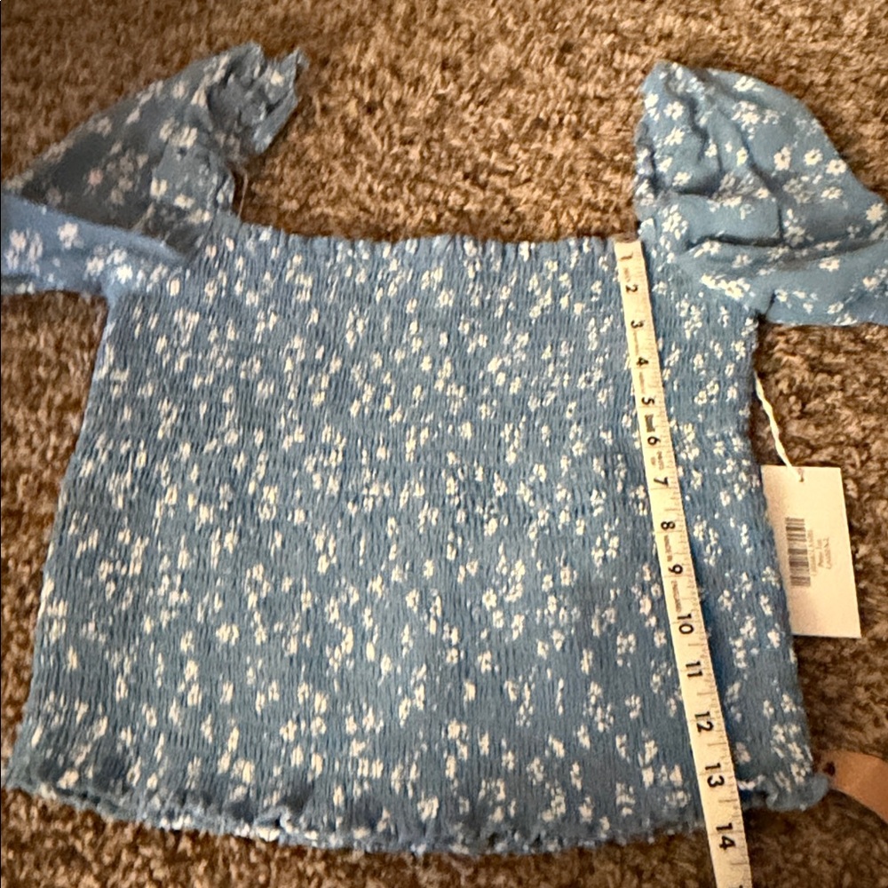 Reformation Floral Print Square neckline blouse NWT - Picture 10 of 10